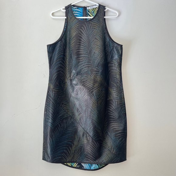 NEW Lambskin Leather Perforated Dress,- Robert Graham, Size 8 - Picture 8 of 16